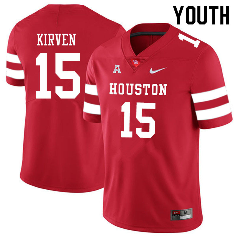 Youth #15 Zamar Kirven Houston Cougars College Football Jerseys Sale-Red - Click Image to Close